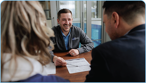 Member with paperwork