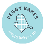 Peggy Bakes logo.